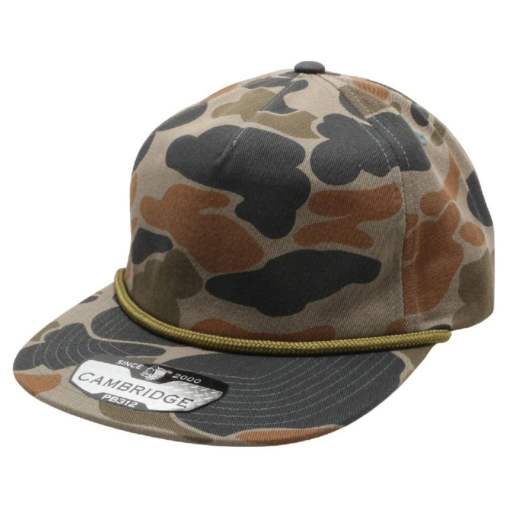 DOBBI - Vente Casquette à visière plate – unisexe - Corde non structurée Old School Camo7