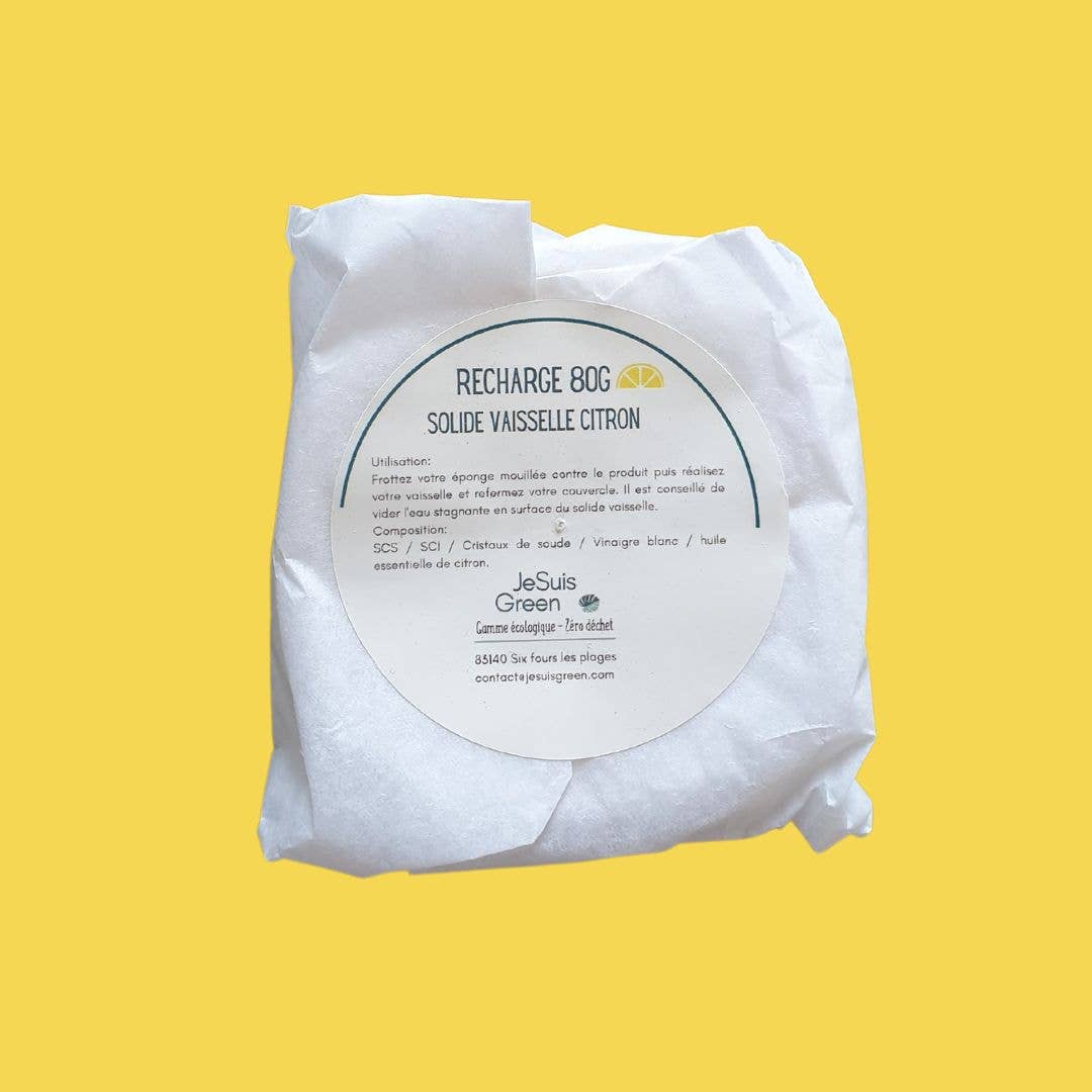 JeSuisGreen - Wholesale Dish Soap - Solid Dish - Dish Soap/Lemon Bulk Refill2