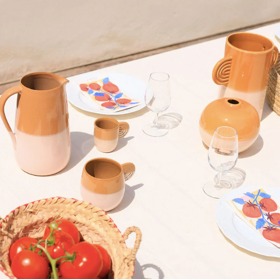 Oustao - Wholesale Pitcher - Mediterranea ceramic pitcher - Bicolour2
