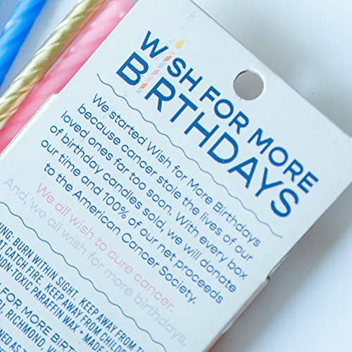 Wish For More Birthdays - Wholesale Cake Candle - Wish For More Birthdays Pink Box2