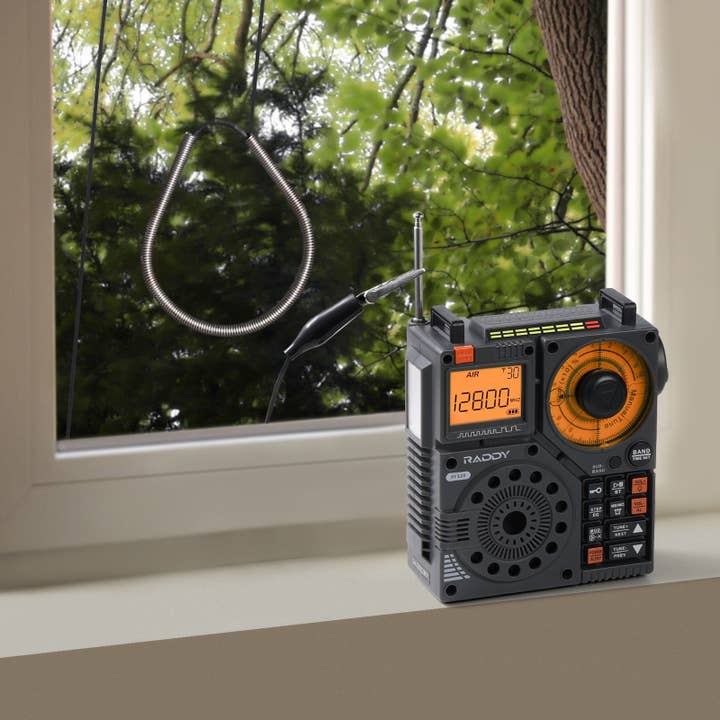 Radioddity - Wholesale Portable Charger - Raddy SW001 Shortwave Radio Antenna | FM/SW/WB/VHF | 9.85 ft | Crocodile Clip