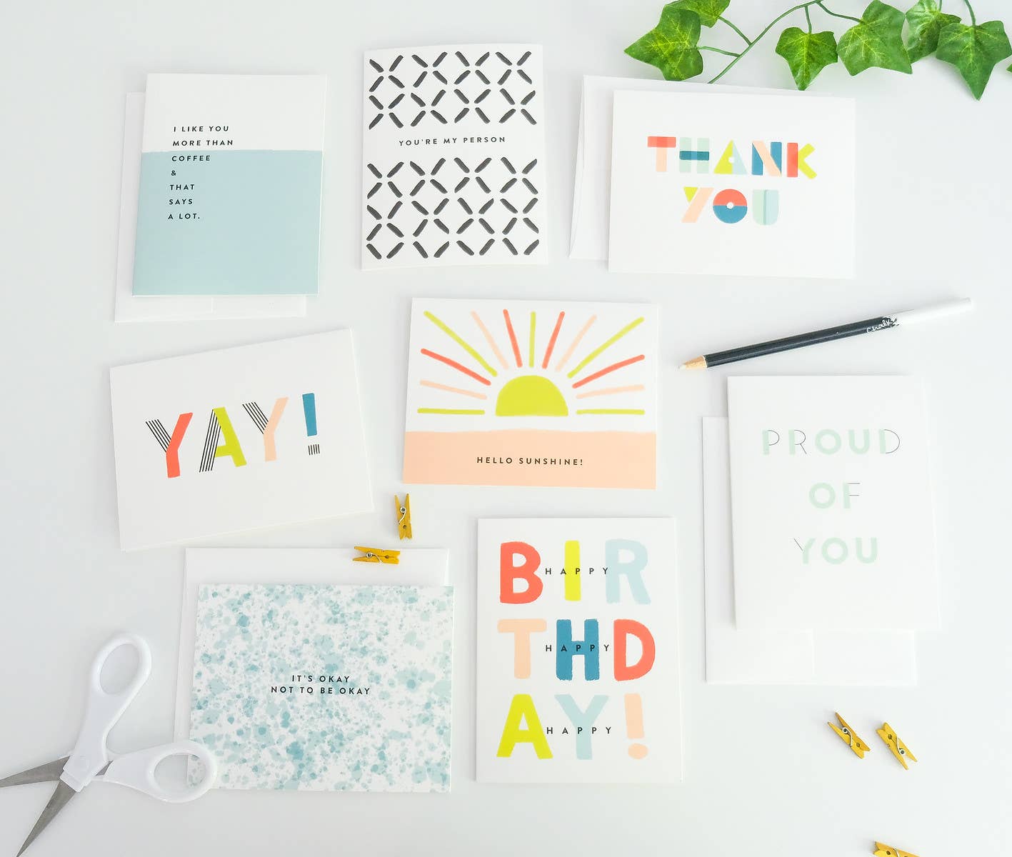 Joy Paper Co. - Wholesale Thank You Card - Thank You Shapes Card3