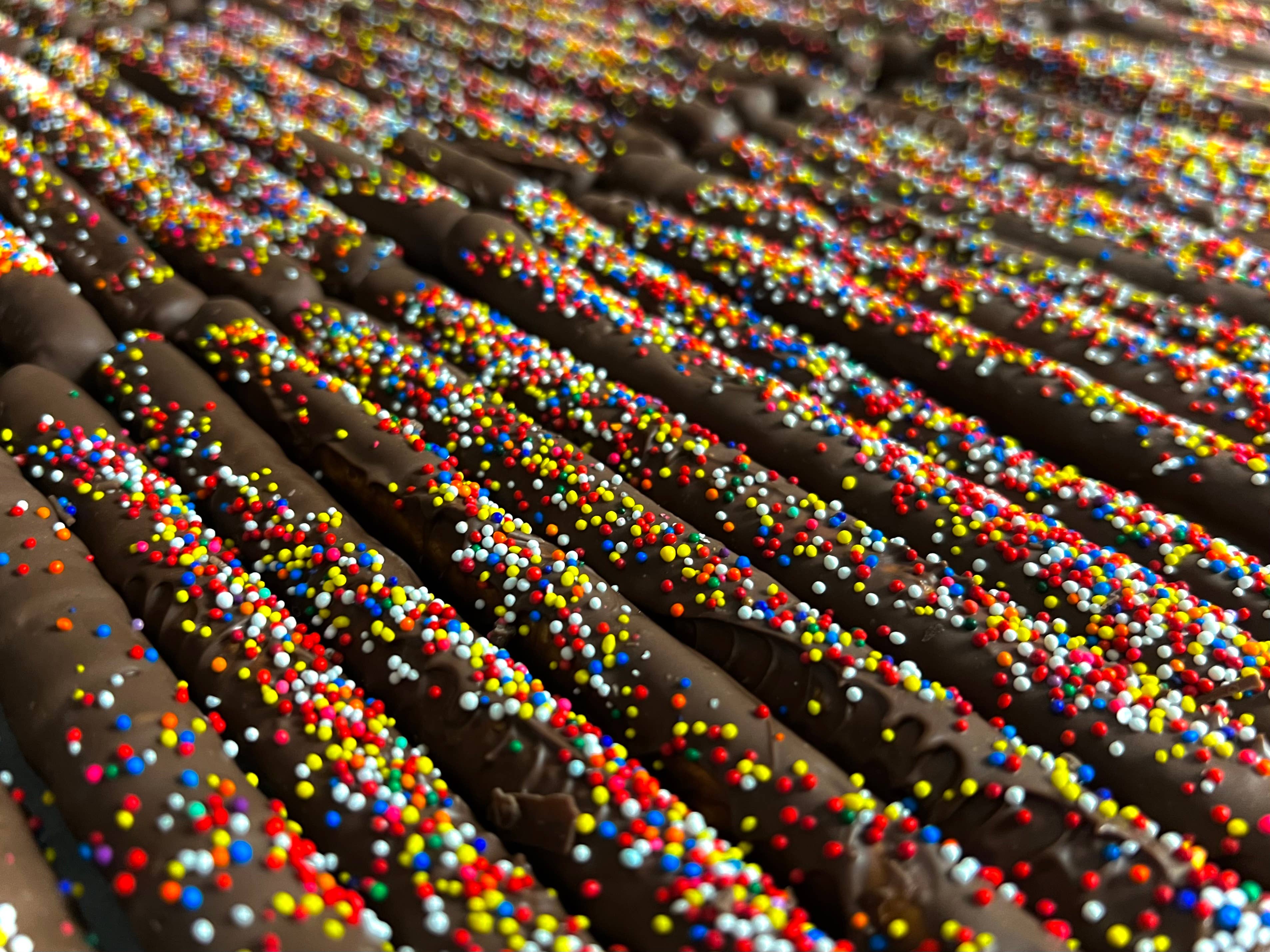 O'Shea's Candies Sweet Shop - Wholesale Chocolate Covered Sweets - Pretzel Rods - 2 PK - Milk Chocolate w/ Customized Color14