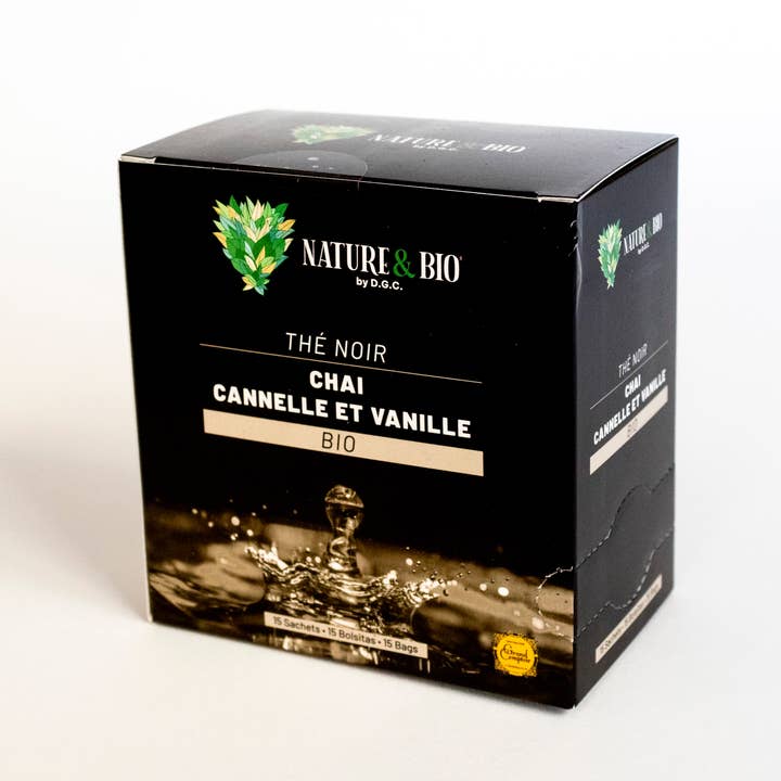 Thé Noir Chai Cannelle et Vanille Bio x15 infusettes Nature pour la vente par Destination Grand Comptoir