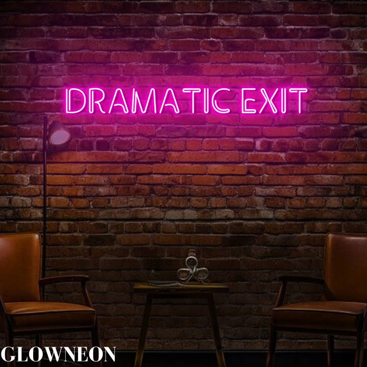 Glow Neon – wholesale Neon sign – Dramatic Exit Led Sign, Funny Exit Way Neon Sign, Exit Sign3