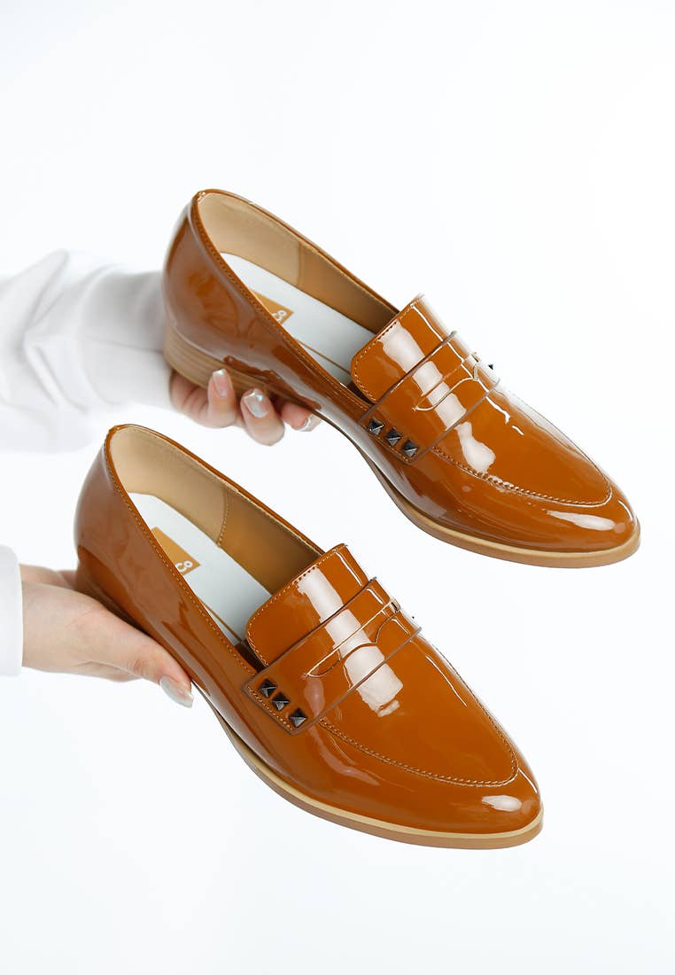 Rag Company - Wholesale Loafers - Women's - Noshiya Patent Pleather Penny Loafers24