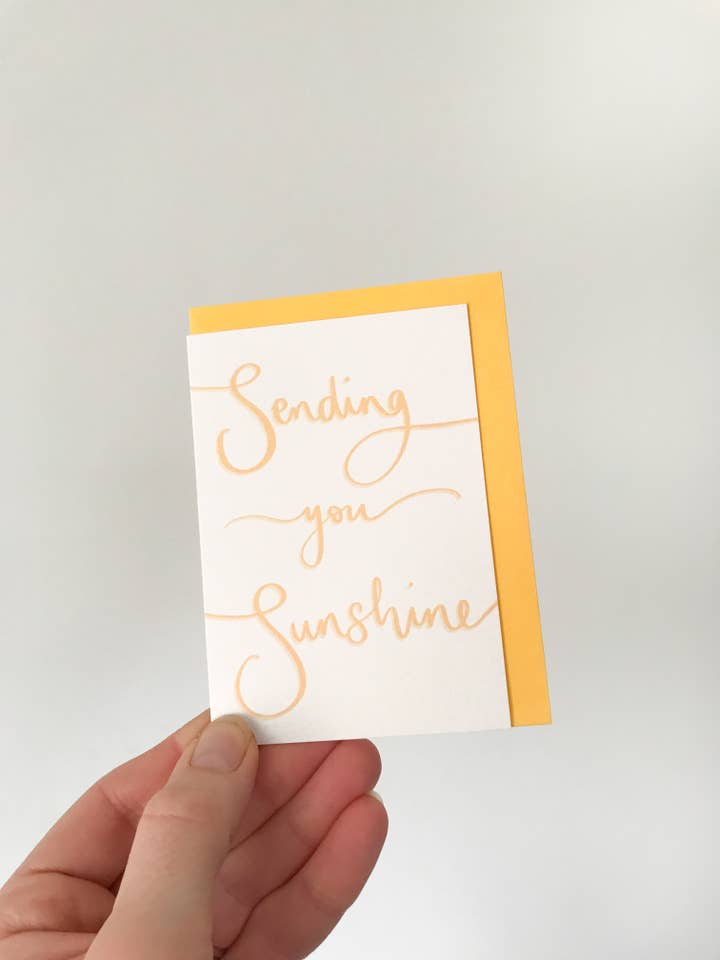 Sending You Sunshine - Mini Card for wholesale by Sunshine for Breakfast