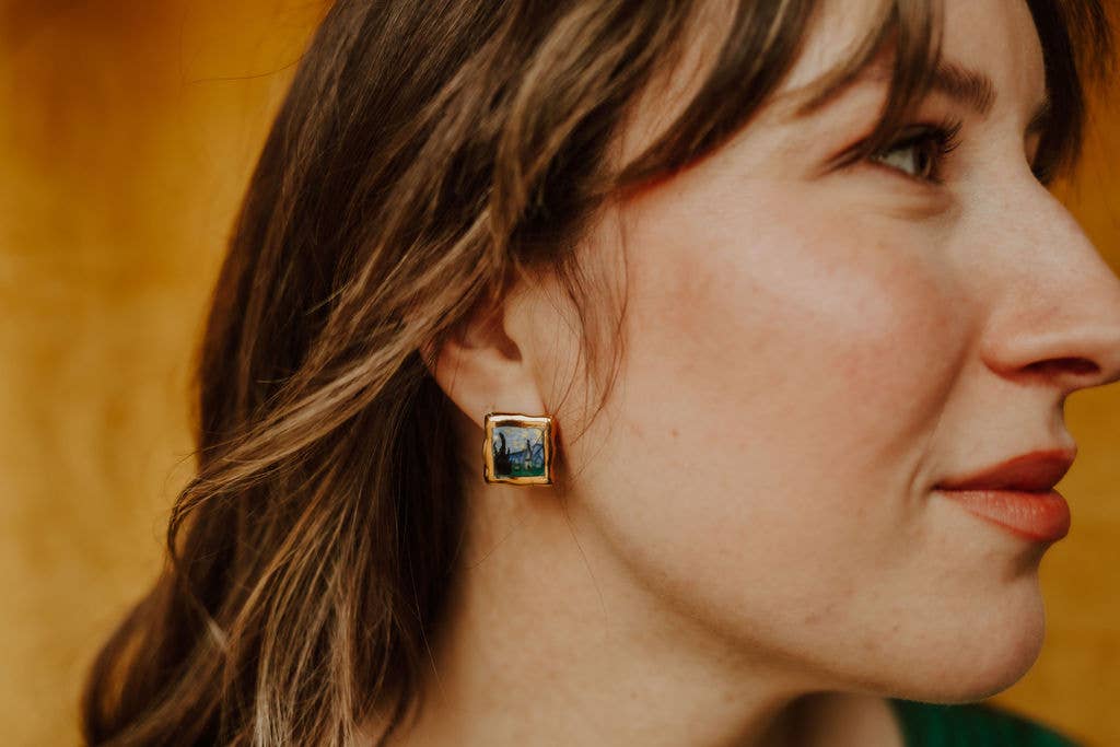 Crown & Heart – wholesale Stud/post earrings – Mini masterpiece studs21