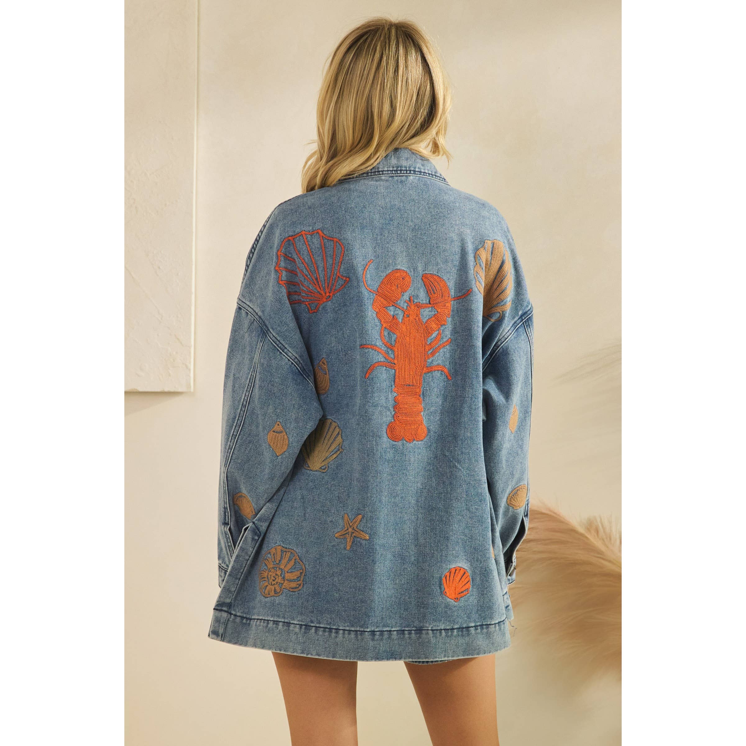 Veveret - Wholesale Denim Jacket - Women's - Embroidered Denim Jacket17