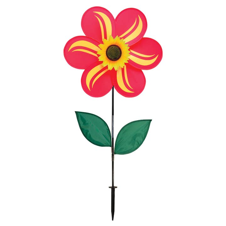 19" Red Sunflower Spinner for wholesale by In the Breeze, LLC.