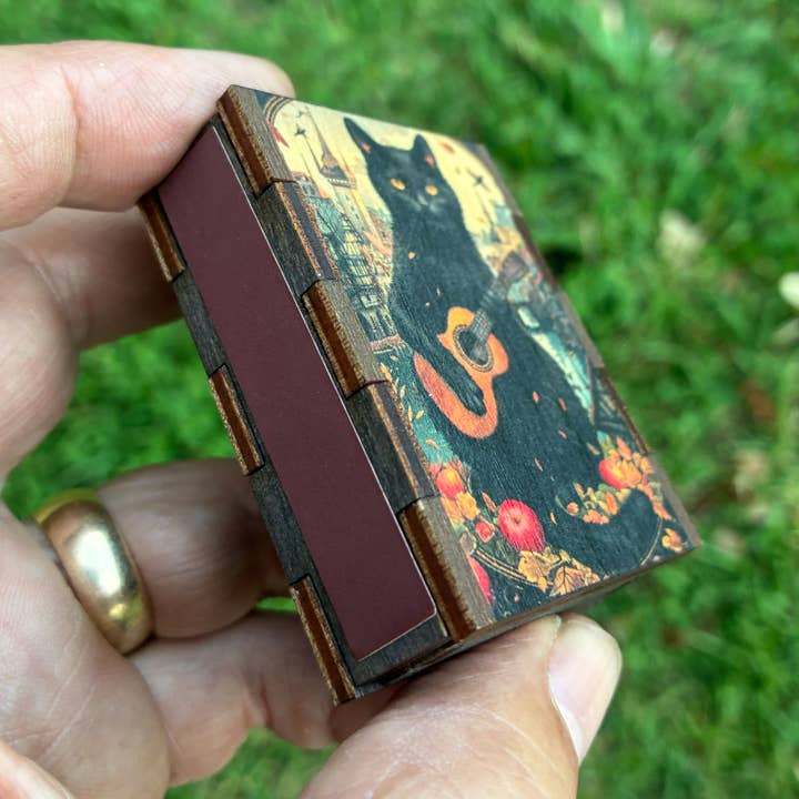 Most Amazing - Wholesale Matches - Matches • Black Cat with Guitar Wooden Matchboxes3