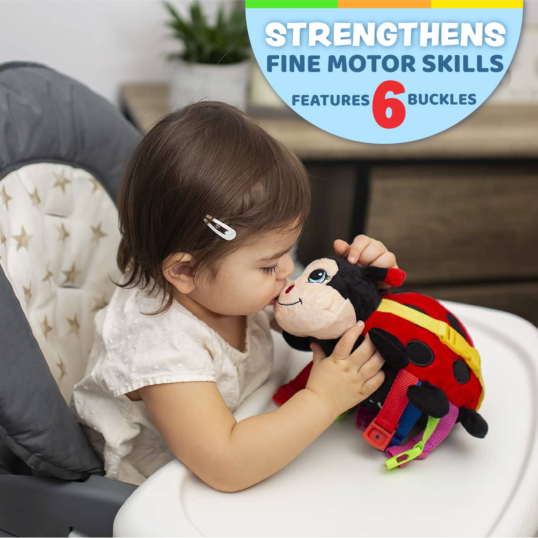 Buckle Toys – Großhandel Kuschel-/Plüschtier – Kind & Baby – Becky Marienkäfer1