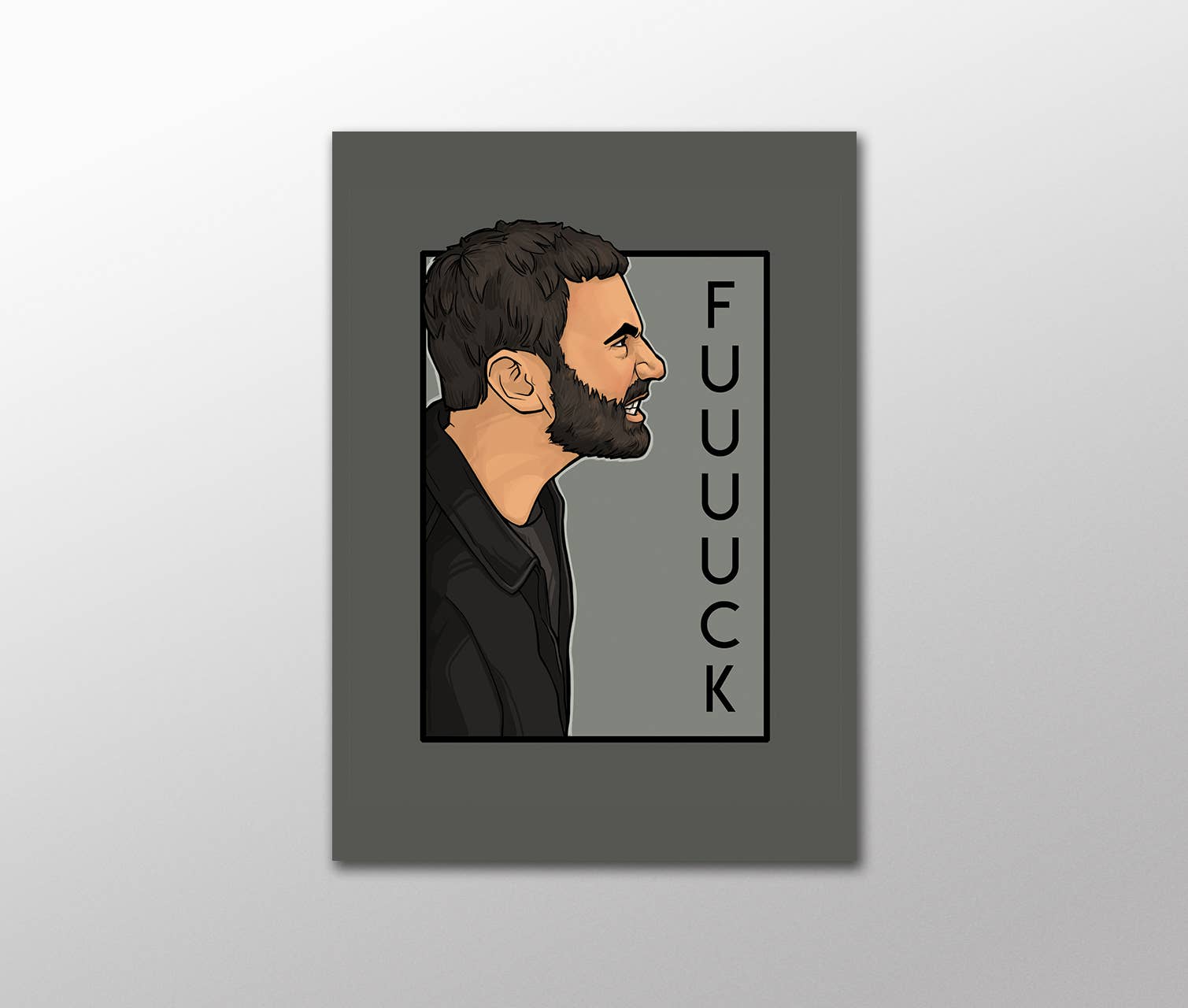 Karen Hallion Illustration - Wholesale Postcard - Fuuuuu Roy Kent 5x7 inch Postcard 0