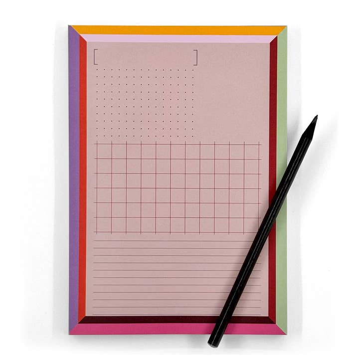 Frame Grid Dots Lined A5 Notepad PD-007 for wholesale by Pavilion