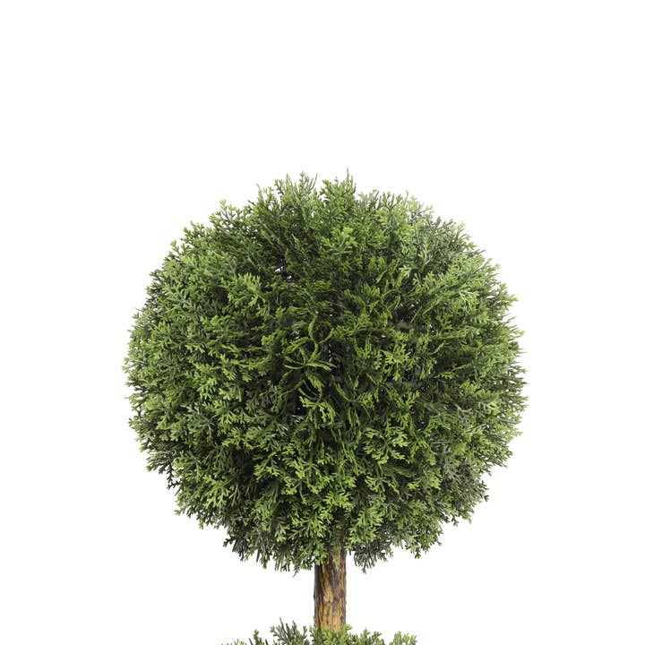 Mills Floral Company - Wholesale Artificial Plant - UV Cypress Double Ball 36 Inch Topiary1