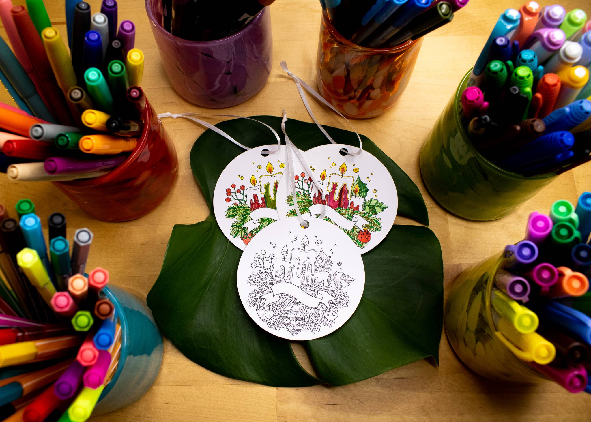 Iron Maid Art - Venta al por mayor Adornos - Vela colorear adorno navideño regalo de vacaciones meditación5