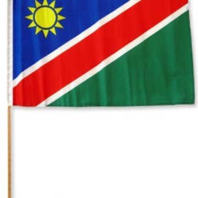 Namibia 12in x 18in Mounted Flag for wholesale by 1-800 Flags