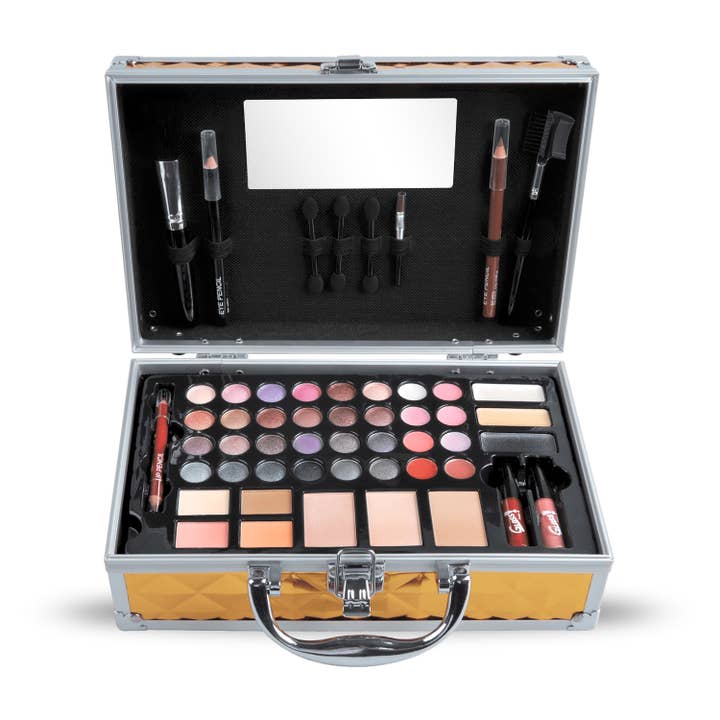 Maletín de belleza Diamond Gold con cosméticos para venta al por mayor de UBM