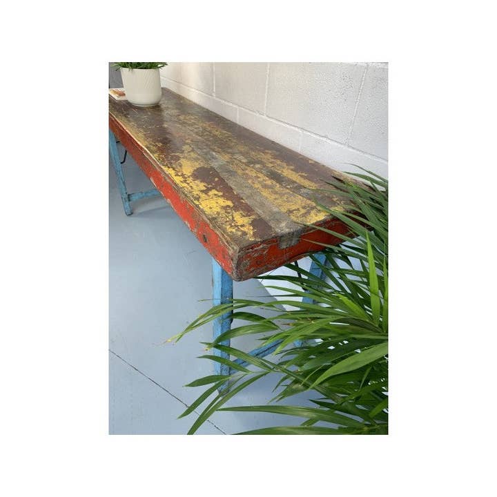 Superbe console indienne en bois originale et colorée pour la vente par Paloma Black (Casa Natura Design, S.L.)