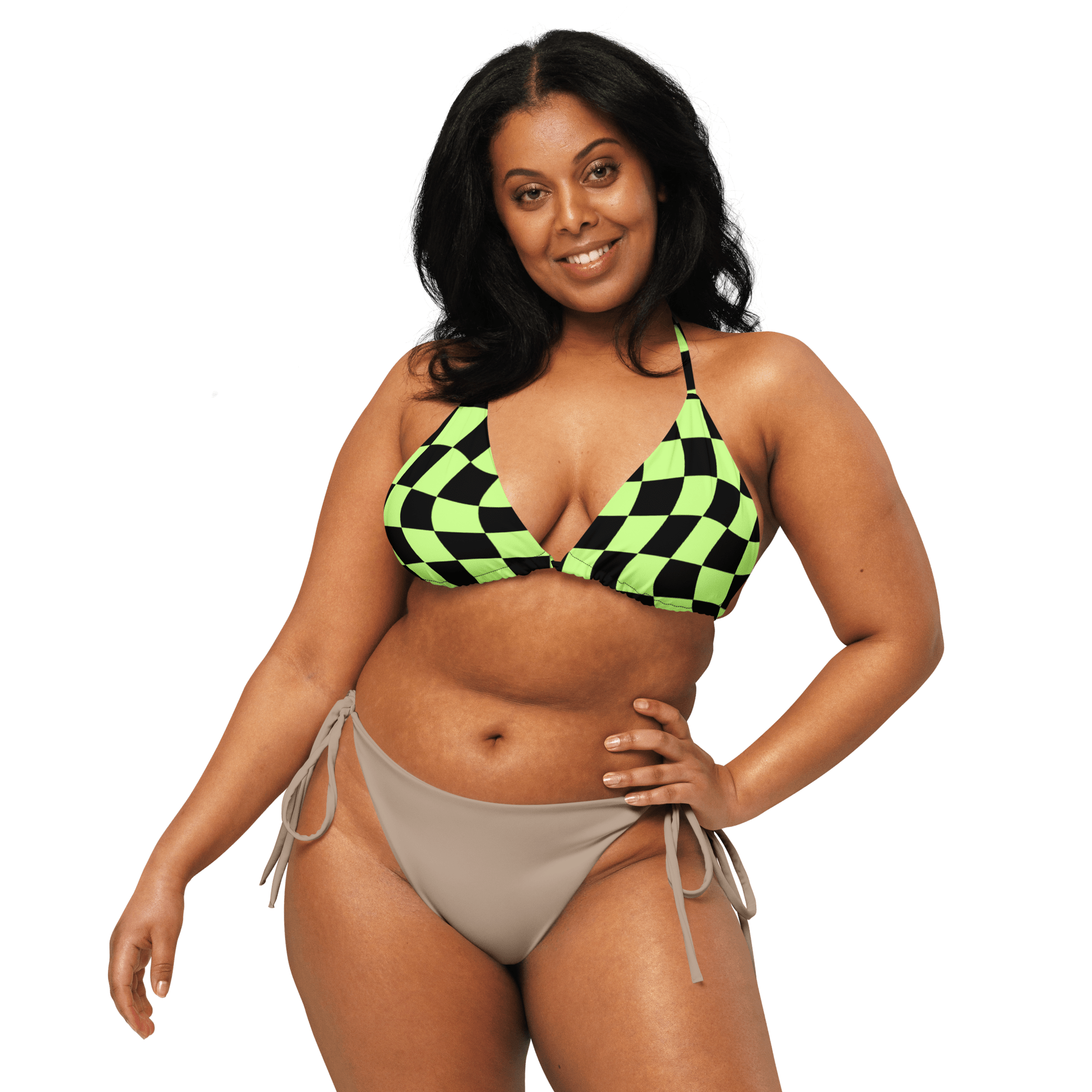 Goth Cloth Co. - Wholesale Swim Top - Women's - Toxic Tiles String Bikini Top6