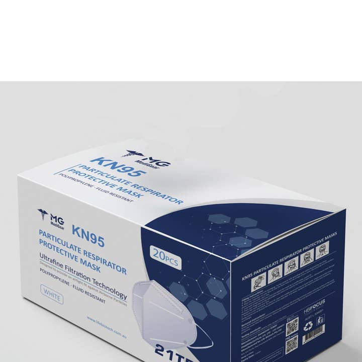 Inspira Nutritionals Pty Ltd – wholesale Protective face mask/shield – KN95 box of 20 Masks