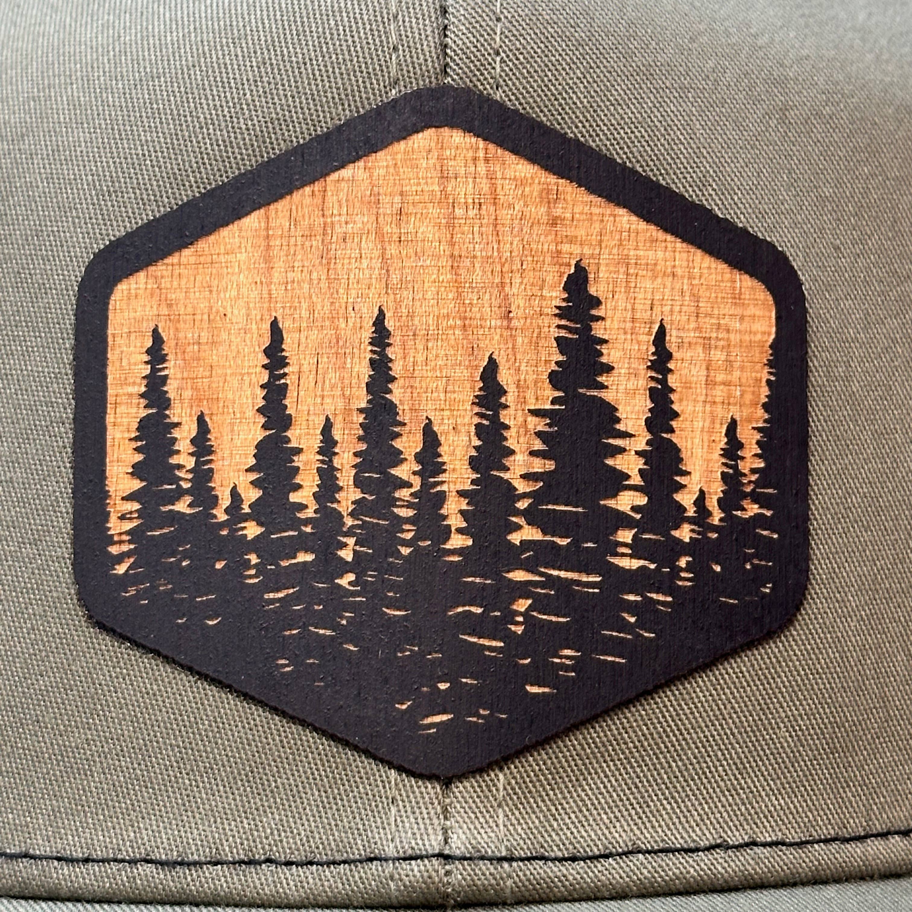 Last Best Supply Co - Wholesale Trucker Hat - Unisex - Hexagon Trees Flexwood Patch Trucker Cap2