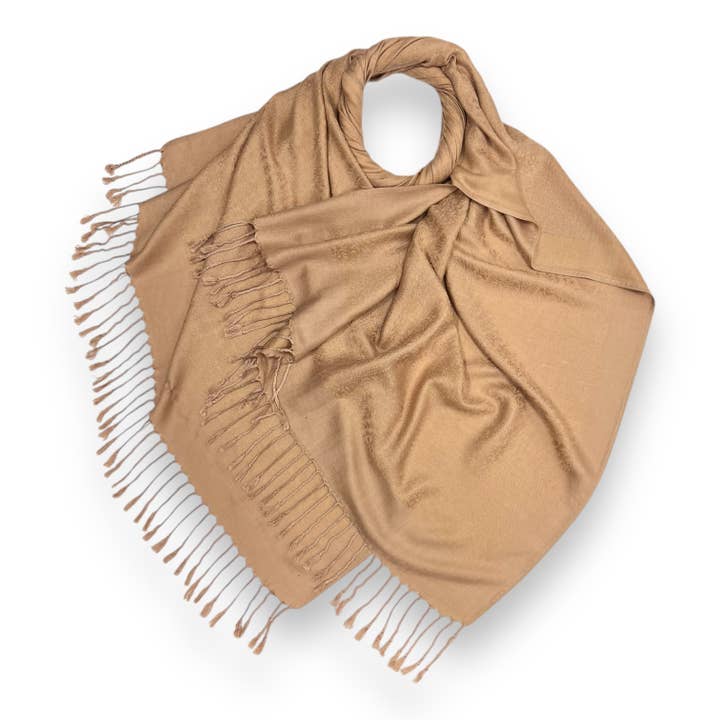 London Scarves - Wholesale Scarf - Women's - Pashmina paisley print finished with tassels