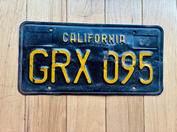 1963 Basis-Kalifornien-Kennzeichen für den Großhandel von RusticPlates