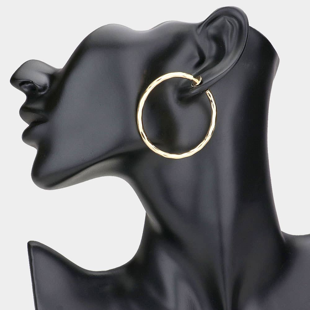 Sensibling Corp. - Wholesale Hoop Earrings - 1.75 Inch Clip On Hoop Earrings1
