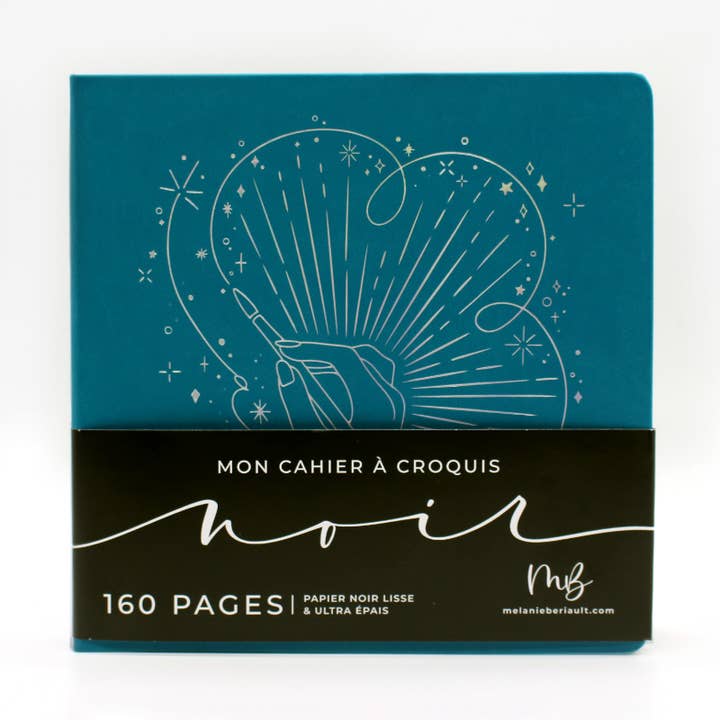 My sketchbook — 8×8 — Teal for wholesale by Melanie Beriault - Art & Calligraphie
