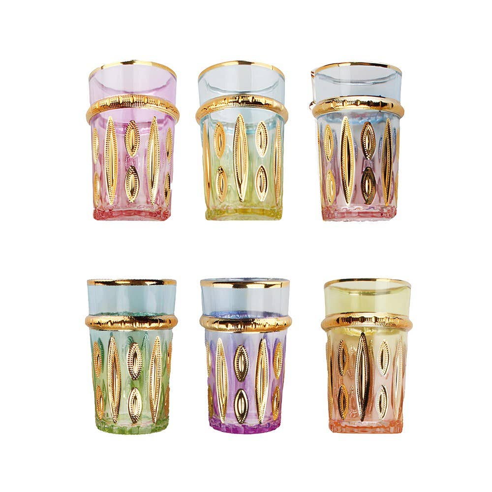 AULICA - Wholesale Coffee/Tea Cup - Oriental tea cups 6 colors - set of 60