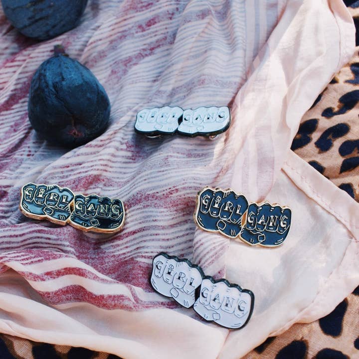 Girl Gang Craft - Wholesale Lapel Pin/Button - Girl Gang Enamel Pin1