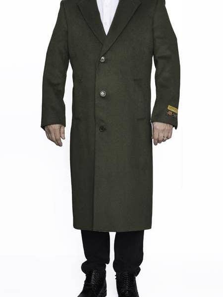Coat-03 Olive - Manteau en gros - Manteaux d'hiver en gros pour la vente par Alberto Nardoni