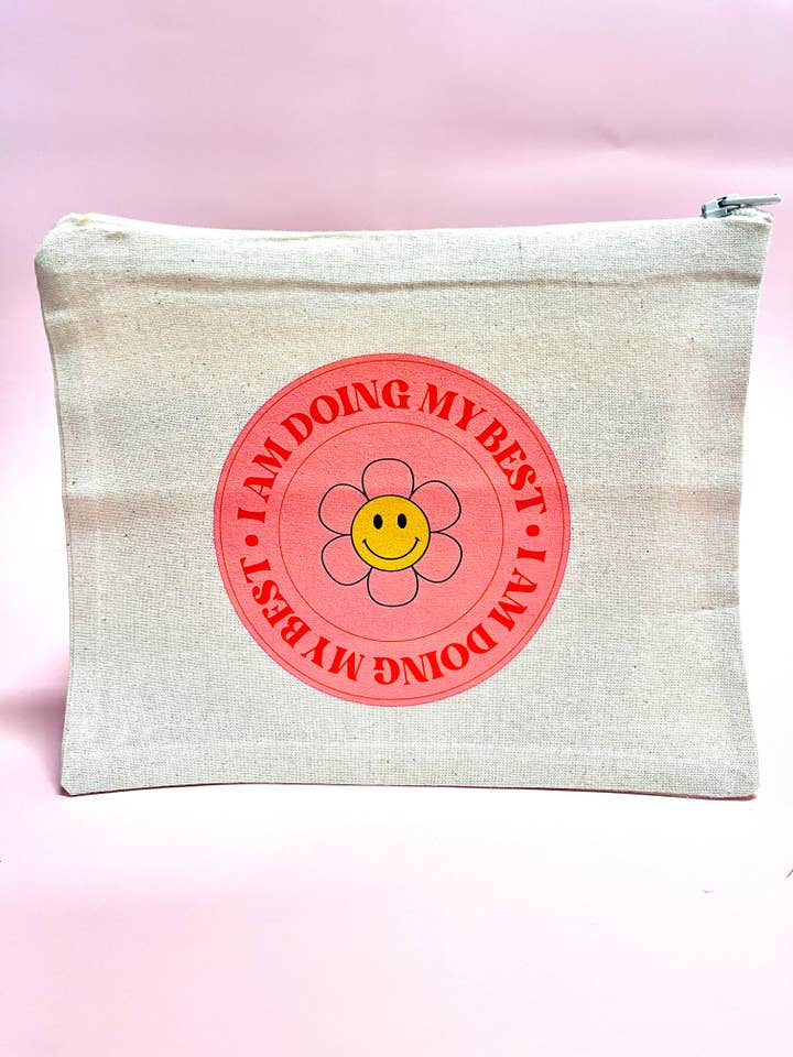 I Am Doing My Best Zip Pouch for wholesale by Hands Producing Hope