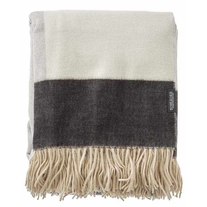 Colorblock blanket for wholesale by Rohleder GmbH