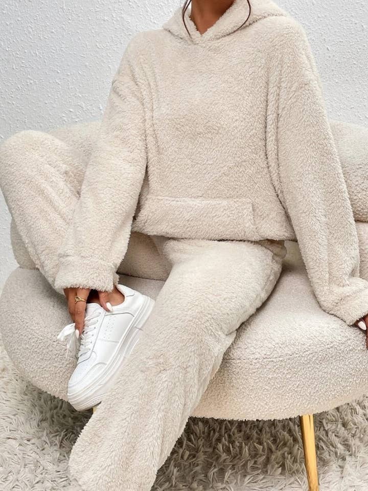 safistyle - Wholesale Lounge Set - Women's - Hooded Long Sleeve Casual Pants Loungewear Set2