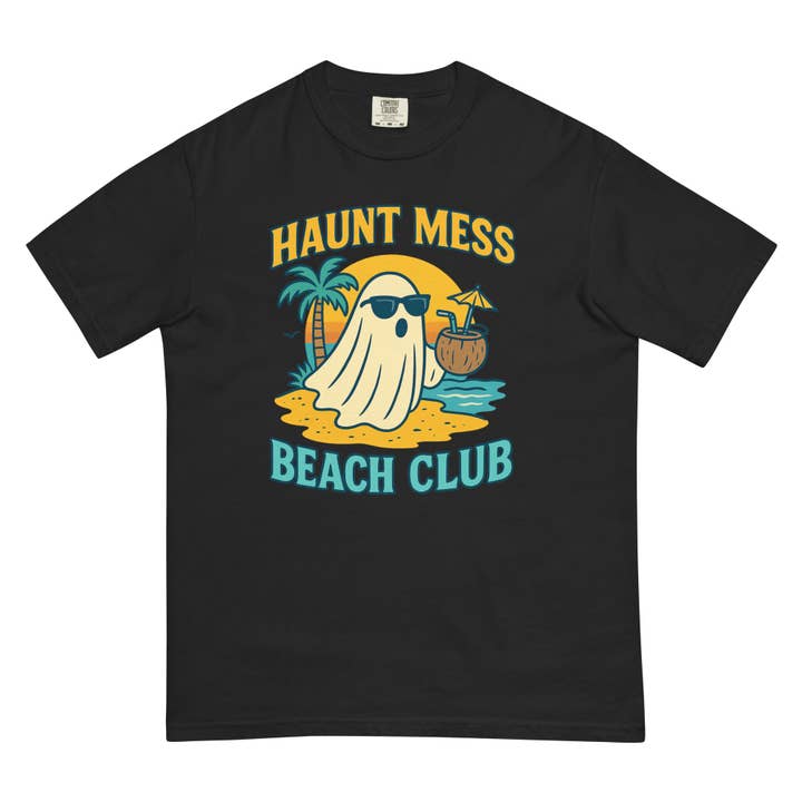 Maglietta Haunt Mess Beach Club per la vendita all'ingrosso da parte di Salty Skeleton Co.