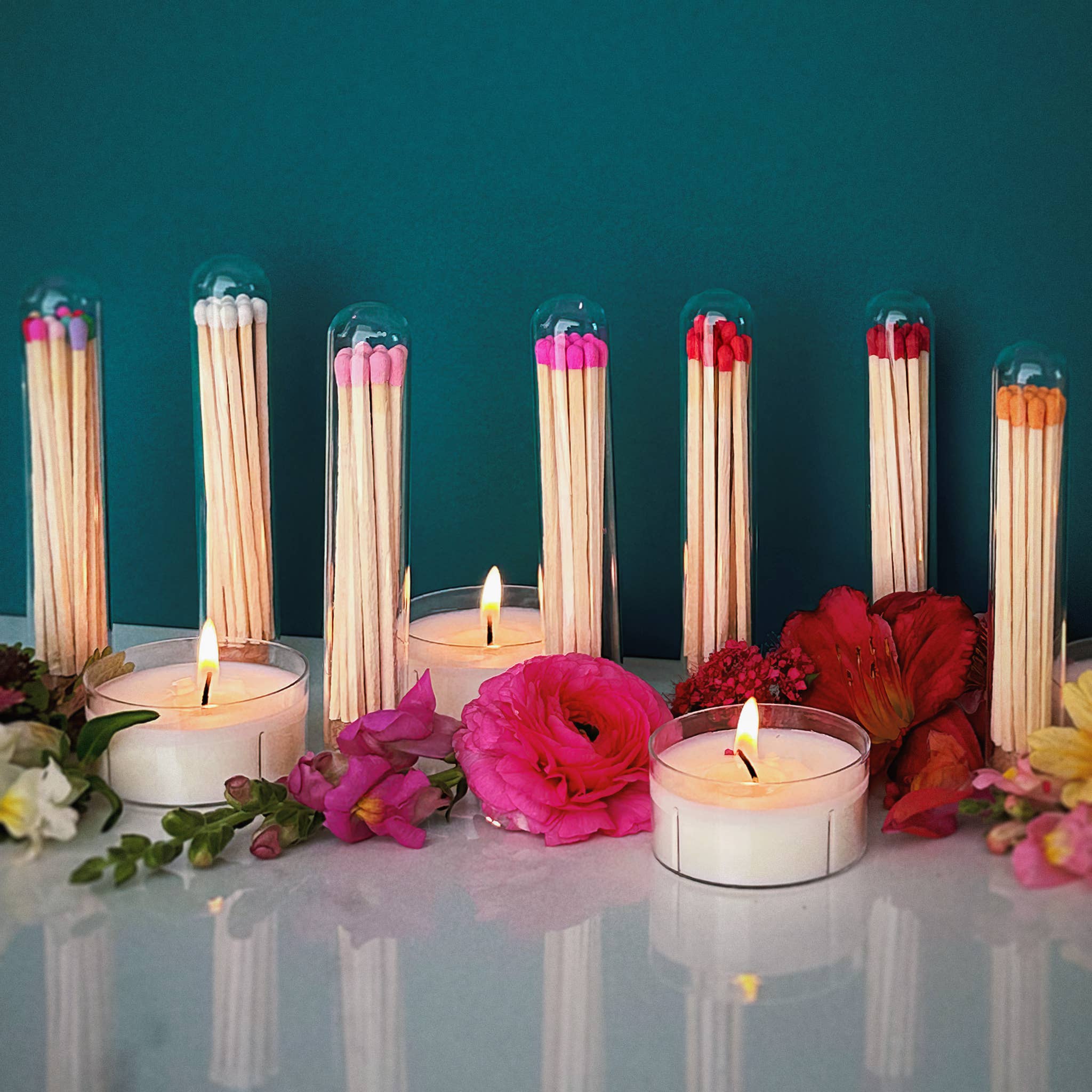 Thankful Greetings - Wholesale Matches - Custom Branded - 4" Matches in Mini Cloche Jar33