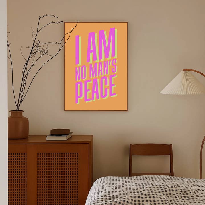 Olive Street Collective - Wholesale Art Print - I Am No Man's Peace Print7