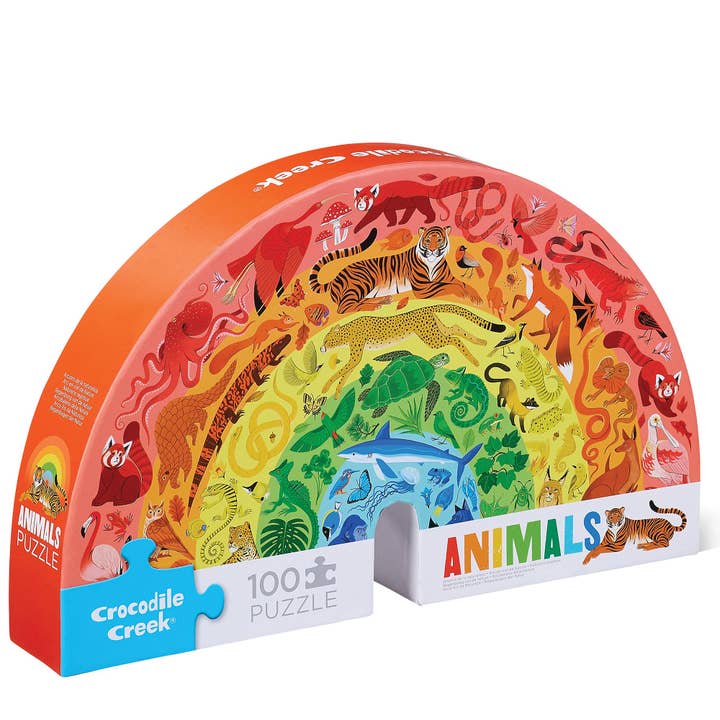 Rainbow Puzzle 100 pc - Animals for wholesale by Crocodile Creek
