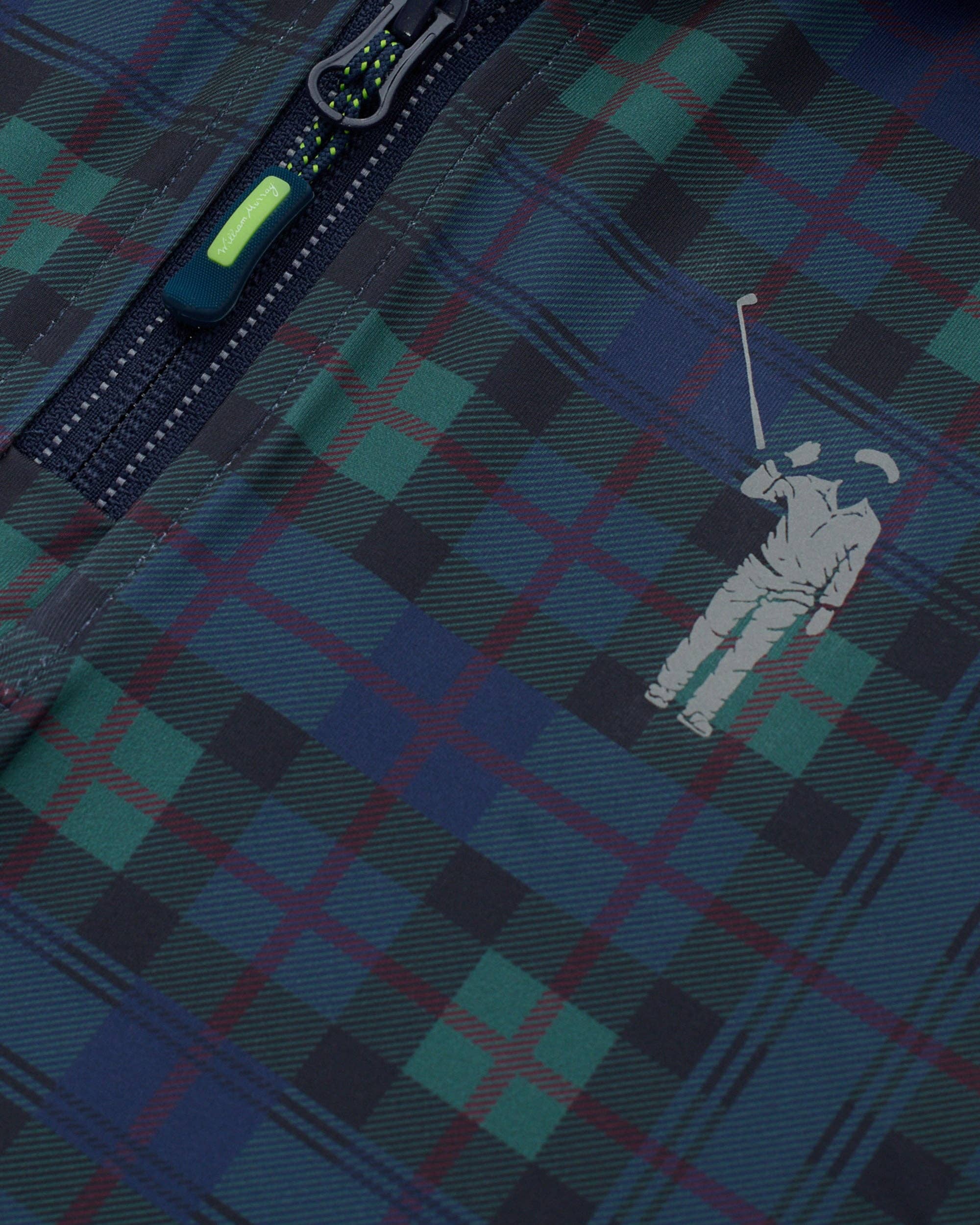 Dark Tartan Men's Chip Shot Pullover for wholesale on Faire1