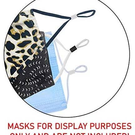 Mandala Crafts – wholesale Craft supplies – Mandala Crafts Mask Adjuster Elastic Cord Lock Tightener Clip Toggle Buckle for Adult Children Face Mask Adjustable Ear Loop Drawstring Pack of 2004