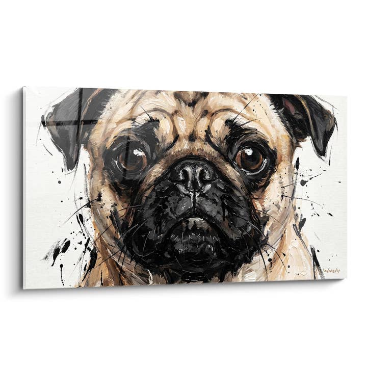 Cuadro Retrato Expresivo en Tonos Beige y Negro - Mirada Intensa - Edición Carlin para venta al por mayor de Walensky