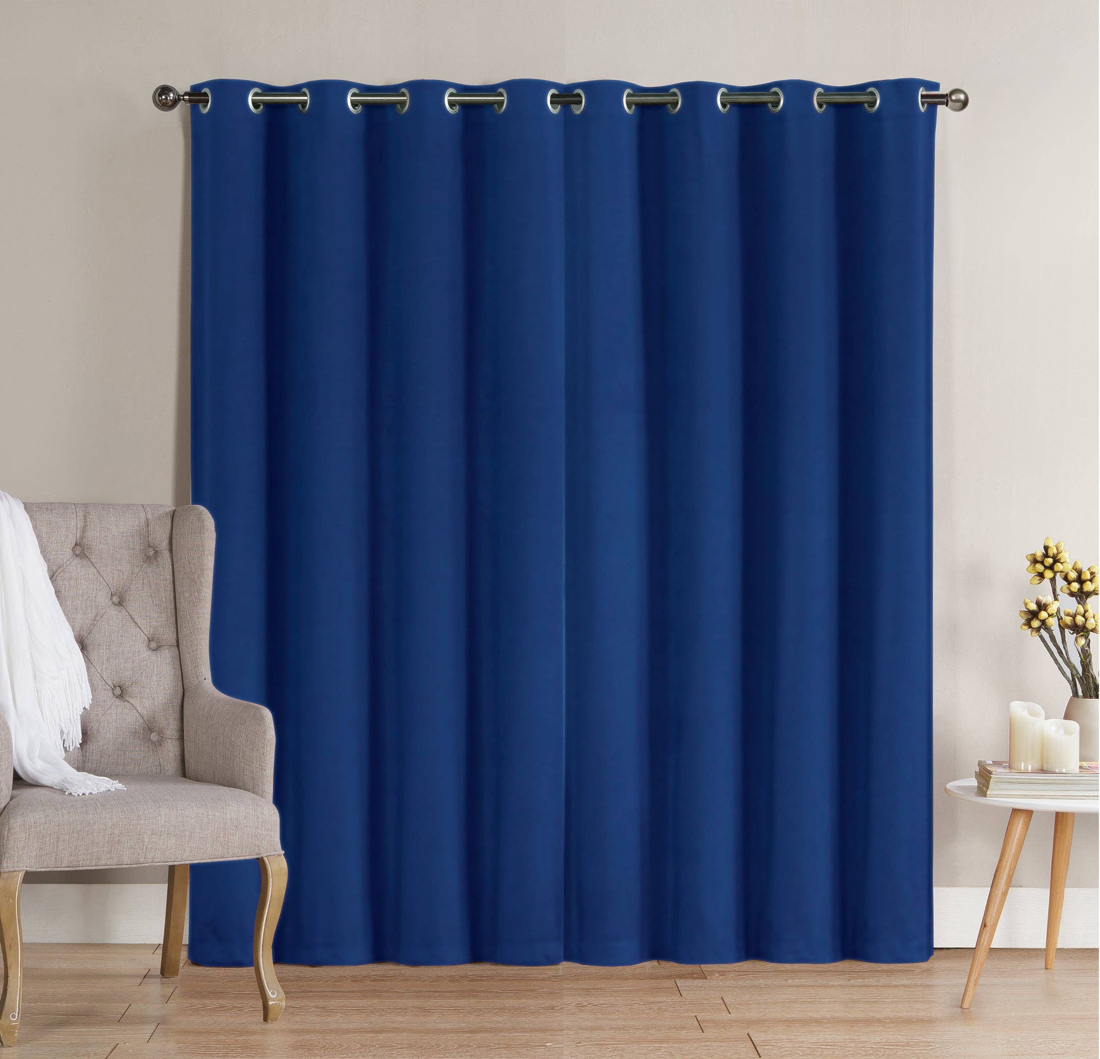 Linen Mart - Wholesale Curtain - Solid Grommet Top Thermal Insulated Blackout Window Curtain20