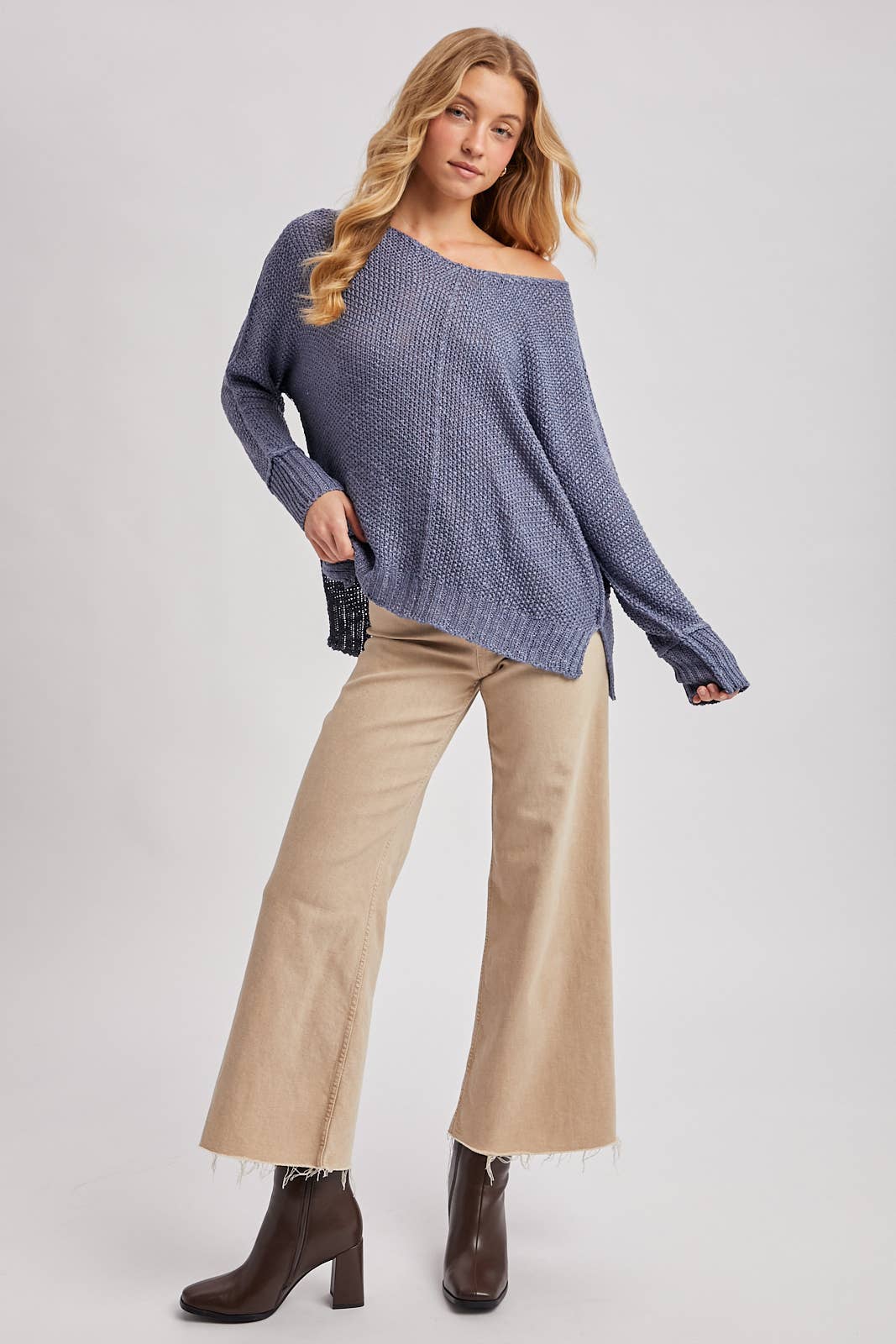 Bluivy - Wholesale Knit Sweater - Women's - REVERSE SEAM LOOSE FIT SWEATER5