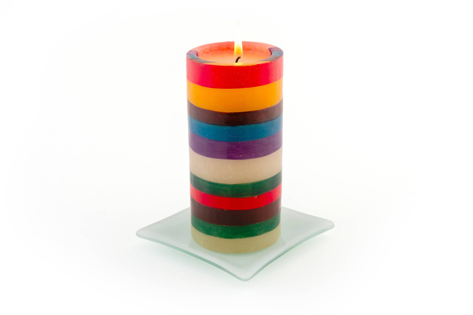 Thumbprint Artifacts - Wholesale Tapered Candle/Candlestick - Memphis Stripe Candle3