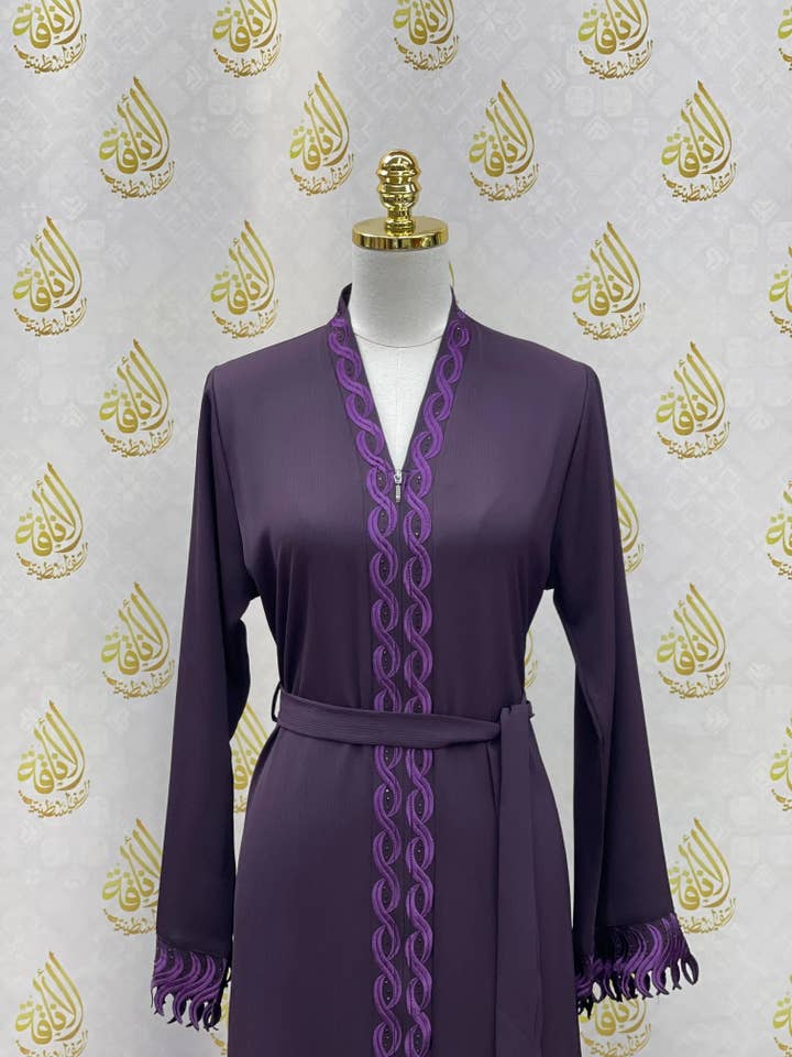 Palestinian Elegance - Wholesale Kaftan - Women's - Elegant Abaya: Style and Sophistication in Harmony10
