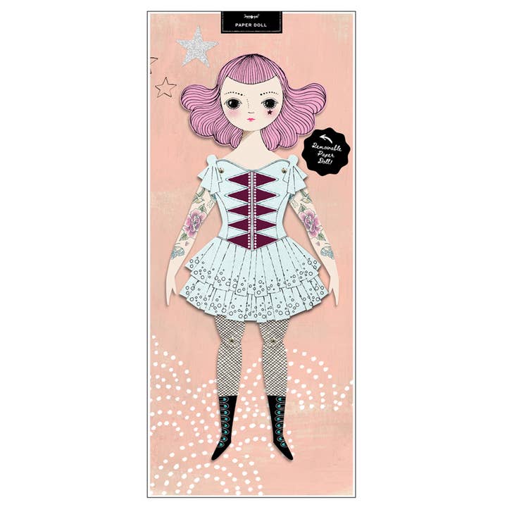 POUPÉE EN PAPIER LEONA pour la vente par Of Unusual Kind