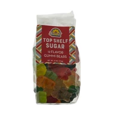 Sunflower Food Company - Wholesale Gummy - Pocketsnak-12 Flavor Gummi Bears, 6 oz. bag0