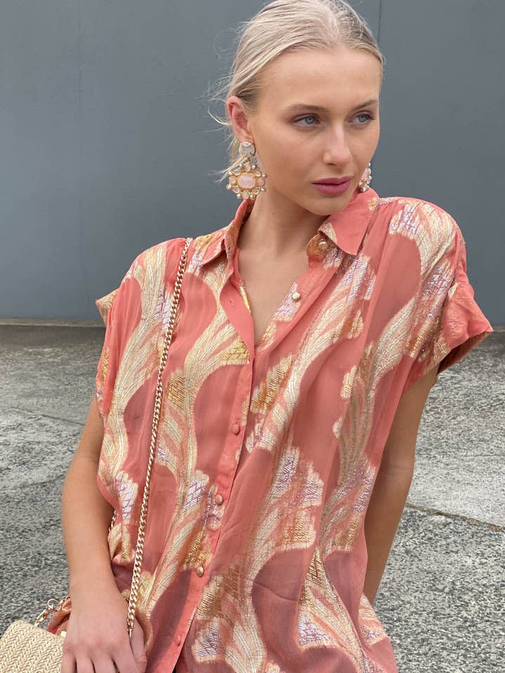 Chemise Hoss Mistique - Gold Apricot pour la vente par HOSS